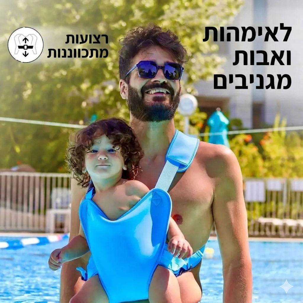 מנשא מים לתינוקות לים ולבריכה